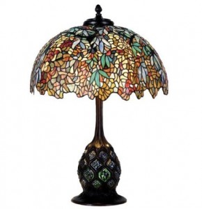 Tiffany Style Lamp Wisteria Pattern