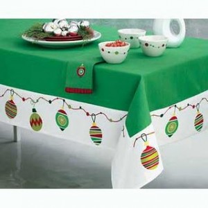 Vintage Christmas Tablecloth