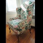 Antique Queen Anne Wingback Chair