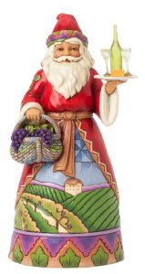 Jim Shore Heartwood Creek Not Old, Just Vintage Vineyard Santa with Grape Basket Figurine