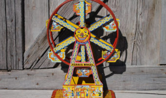 Vintage J. Chein Toy Ride the Rocket | Ferris Wheel | Merry Go Round | Roller Coaster