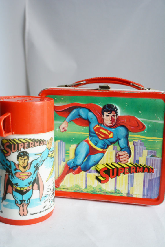 Vintage Superman Lunch Box 1970s