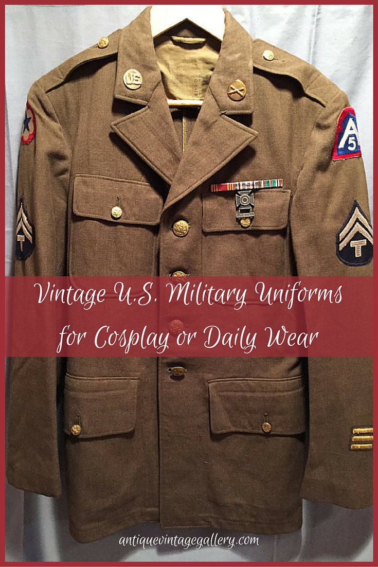 Vintage U.S. Military Uniforms for Cosplay or Daily Wear