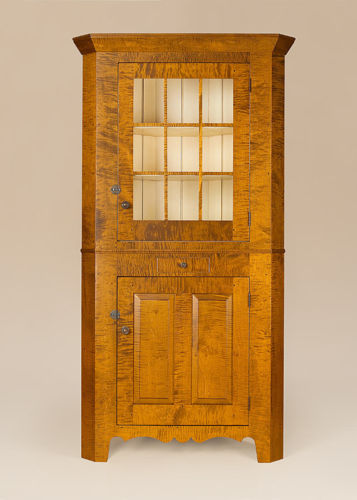 Early American Corner Cabinet