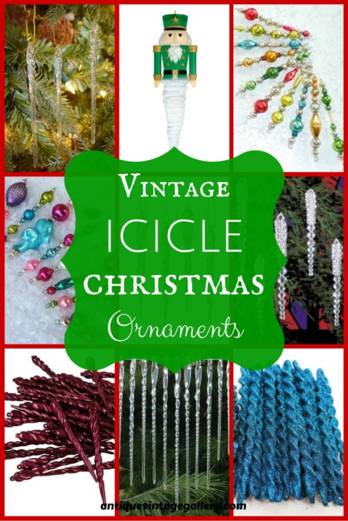 Vintage Christmas Ornament Icicle